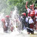 Pemandangan alam hijau Bogor sebagai lokasi petualangan rafting dan offroad DS Production